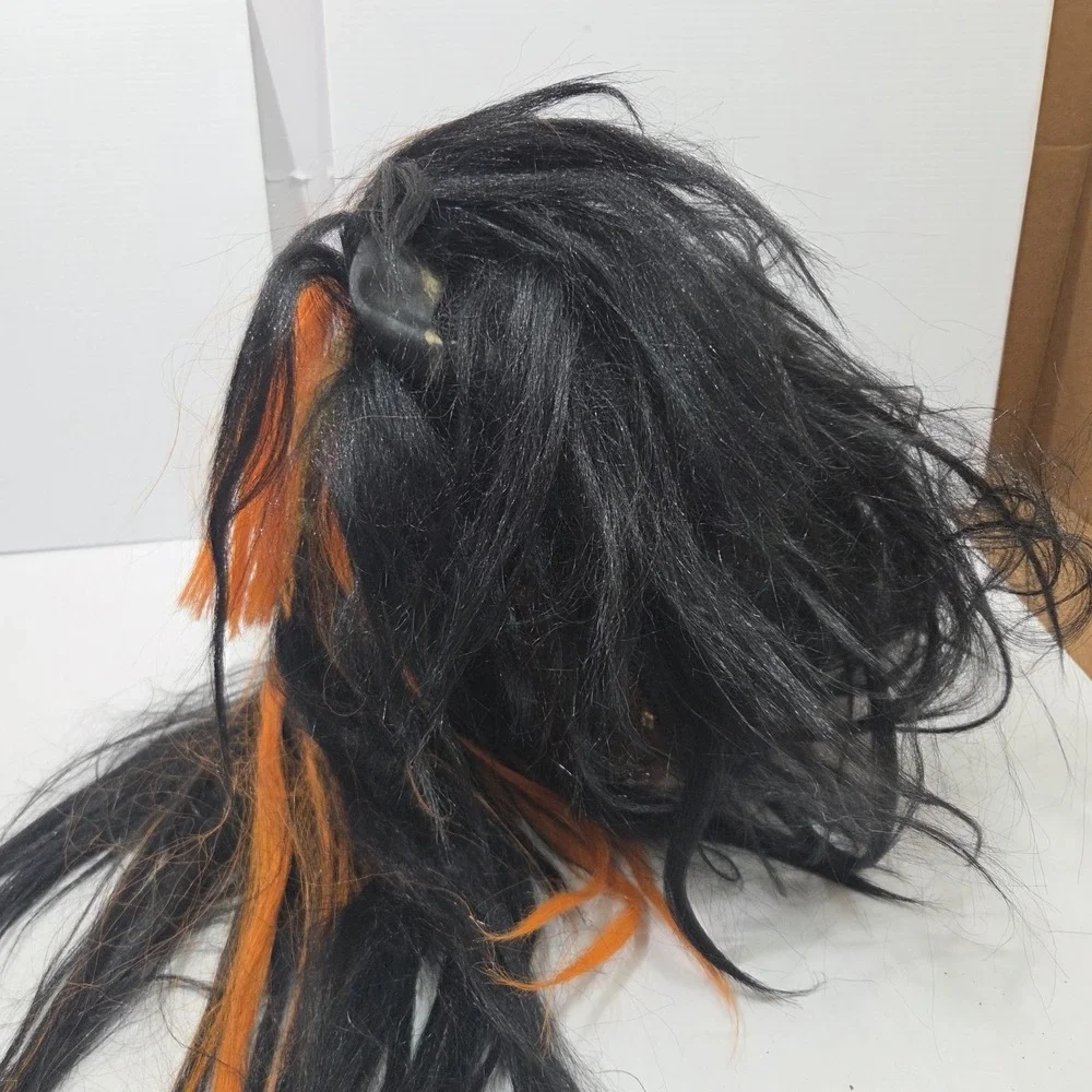 Vintage Halloween The Paper Magic Group Green Shrunken Head Mask Y2K Latex 2002